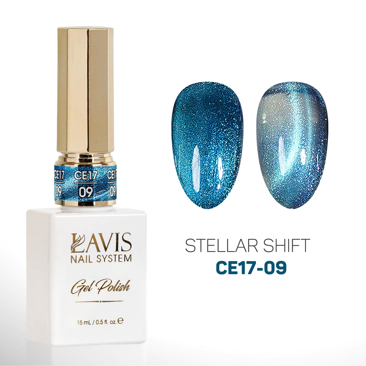 LAVIS Cat Eyes CE17 - Set 12 - Gel Polish 0.5 oz - Stellar Shift Collection
