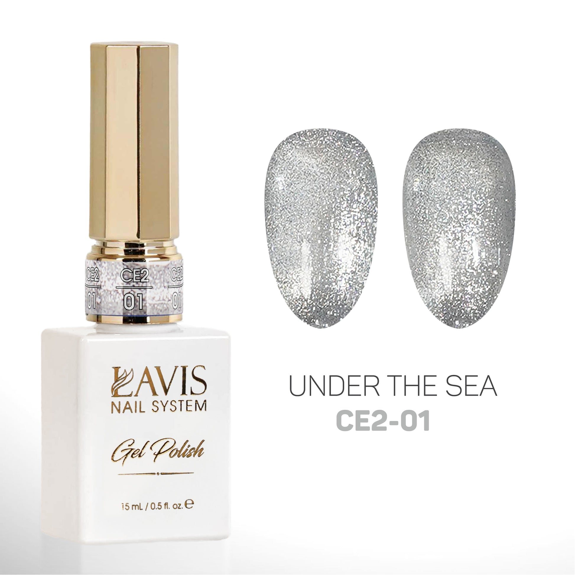 LAVIS Cat Eyes CE2 - 01 - Gel Polish 0.5 oz - Under The Sea