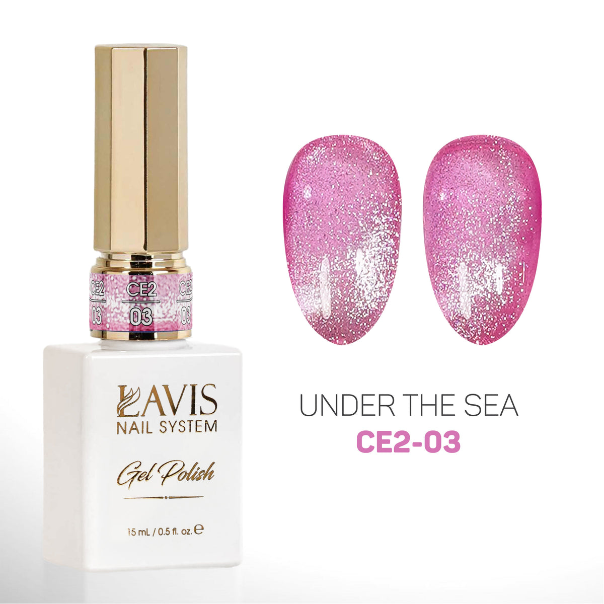 LAVIS Cat Eyes CE2 - 03 - Gel Polish 0.5 oz - Under The Sea