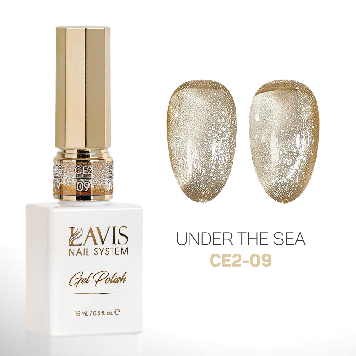 LAVIS Cat Eyes CE2 - 09 - Gel Polish 0.5 oz - Under The Sea