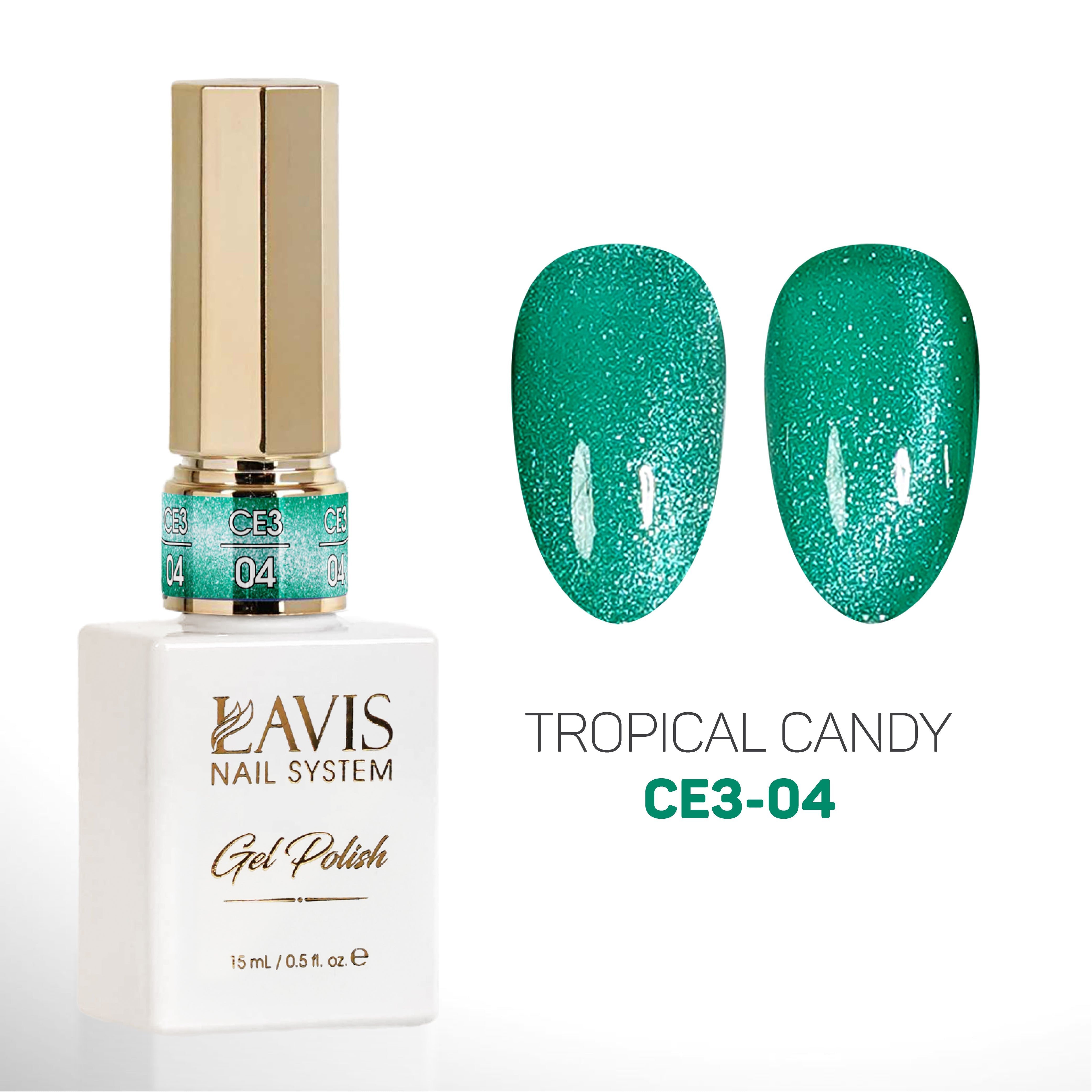 LAVIS Cat Eyes CE3 - 04 - Gel Polish 0.5 oz - Tropical Candy