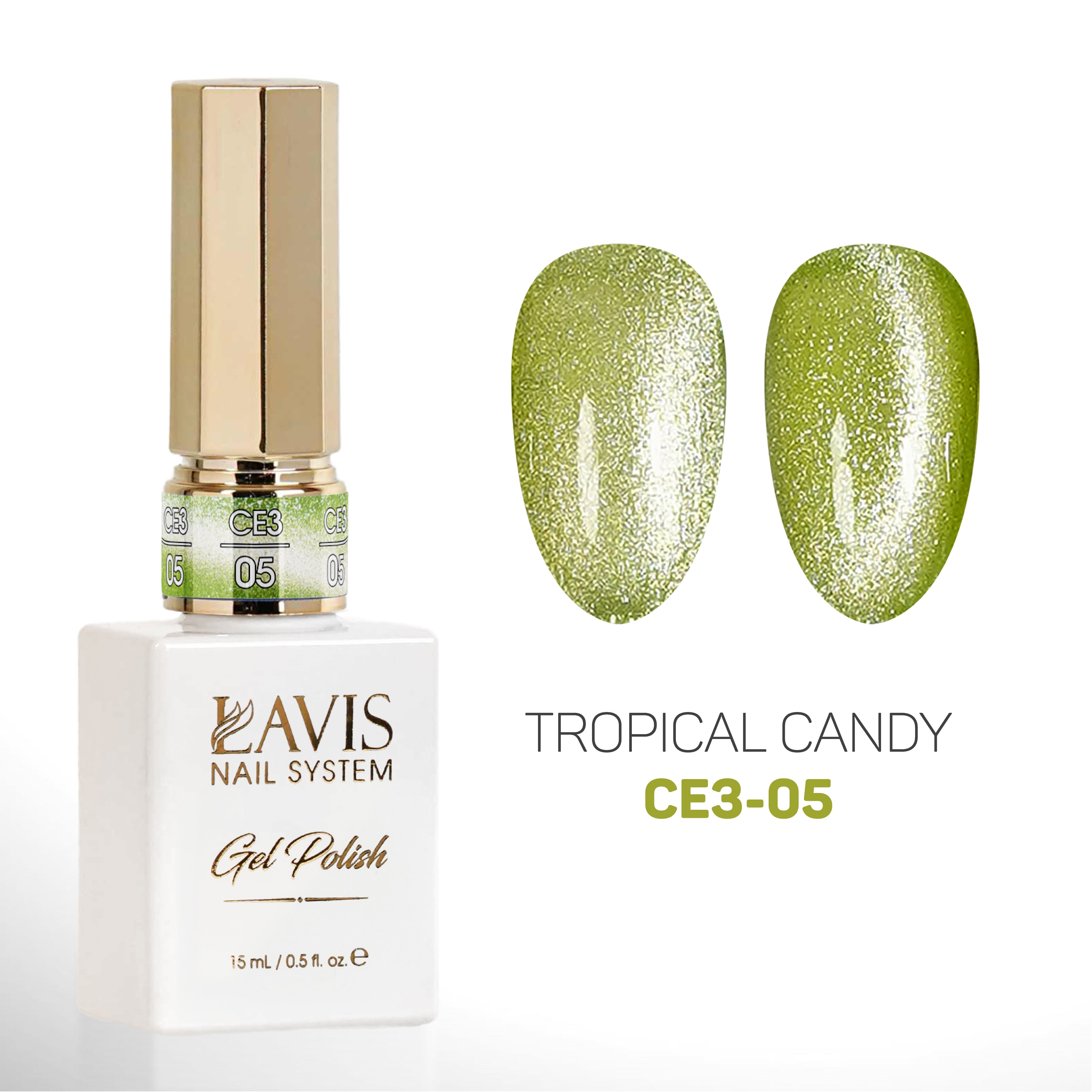 LAVIS Cat Eyes CE3 - 05 - Gel Polish 0.5 oz - Tropical Candy