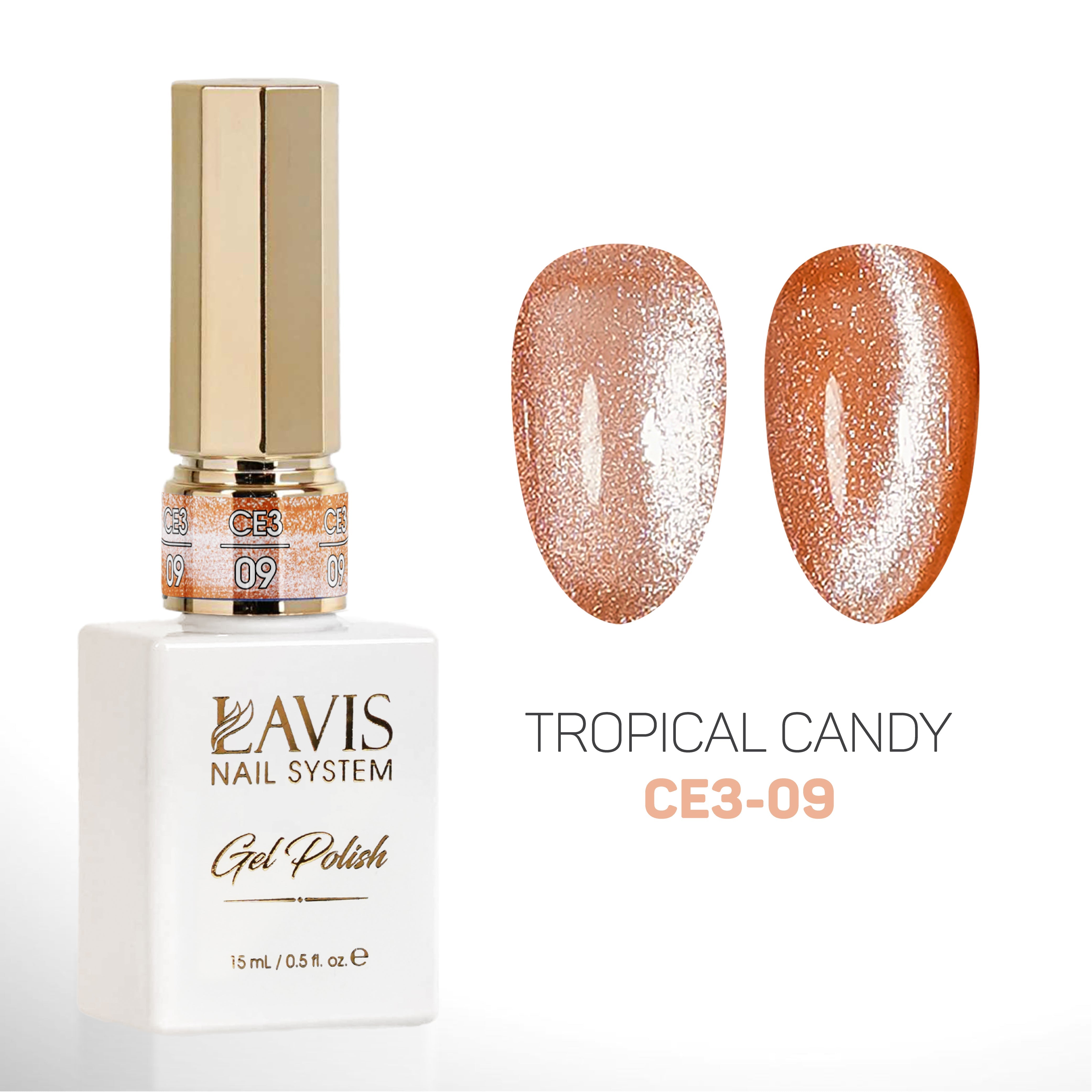 LAVIS Cat Eyes CE3 - 09 - Gel Polish 0.5 oz - Tropical Candy
