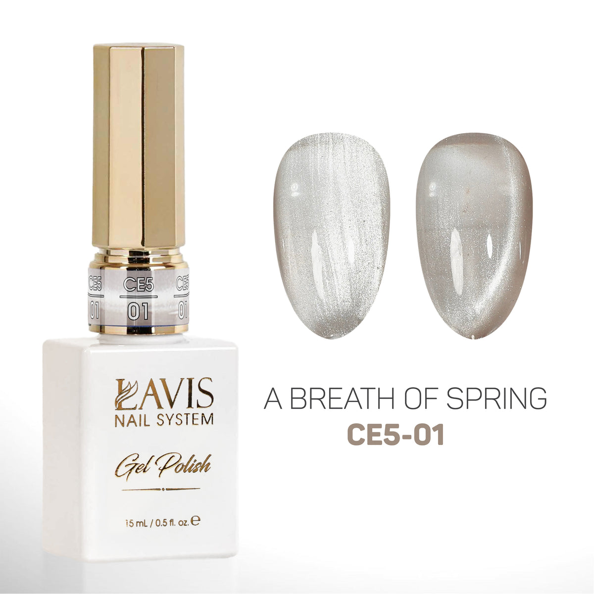 Lavis CE5-01 A Breath Of Spring cat eye gel polish, photo 1 of 2