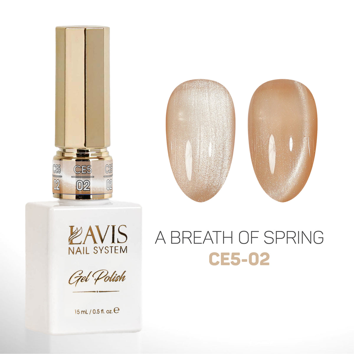 Lavis CE5-02 A Breath Of Spring cat eye gel polish, photo 1 of 2