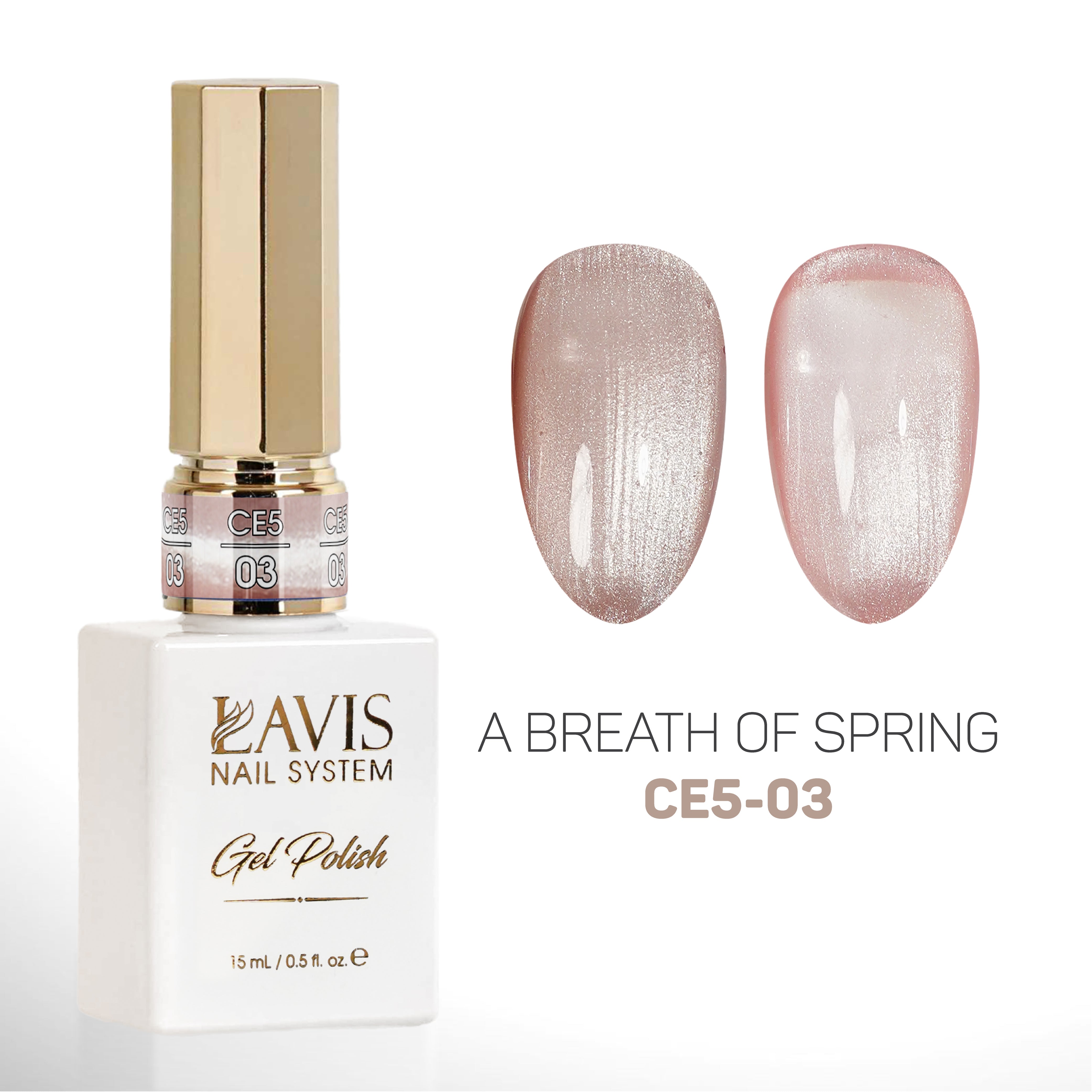 LAVIS Cat Eyes CE5 - 03 (Ver2) - Gel Polish 0.5 oz - A Breath Of Spring Collection