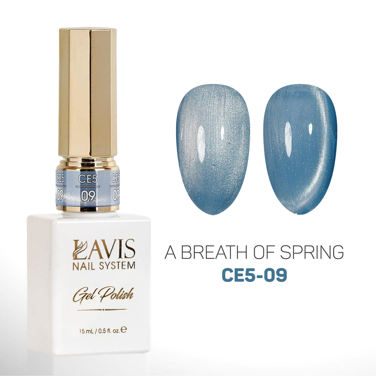 Lavis CE5-09 A Breath Of Spring cat eye gel polish, photo 1 of 3