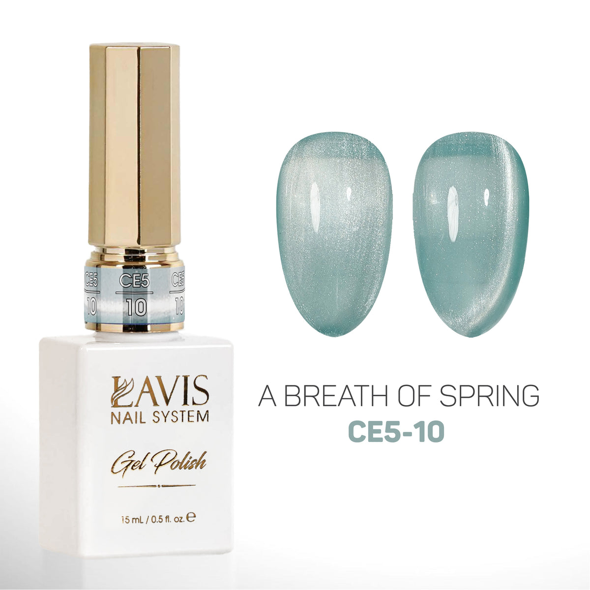 Lavis CE5-10 A Breath Of Spring cat eye gel polish, photo 1 of 2