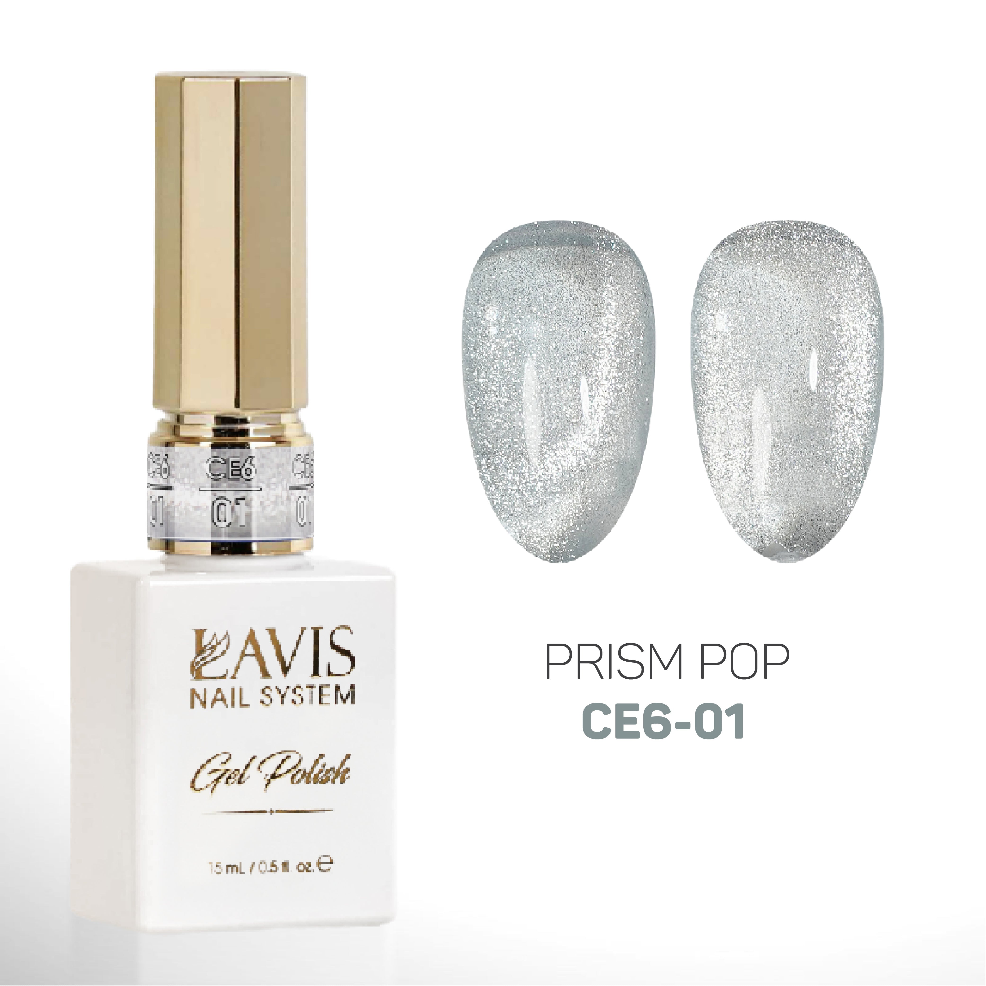 LAVIS Cat Eyes CE6 - 01 - Gel Polish 0.5 oz - Prism Pop Collection