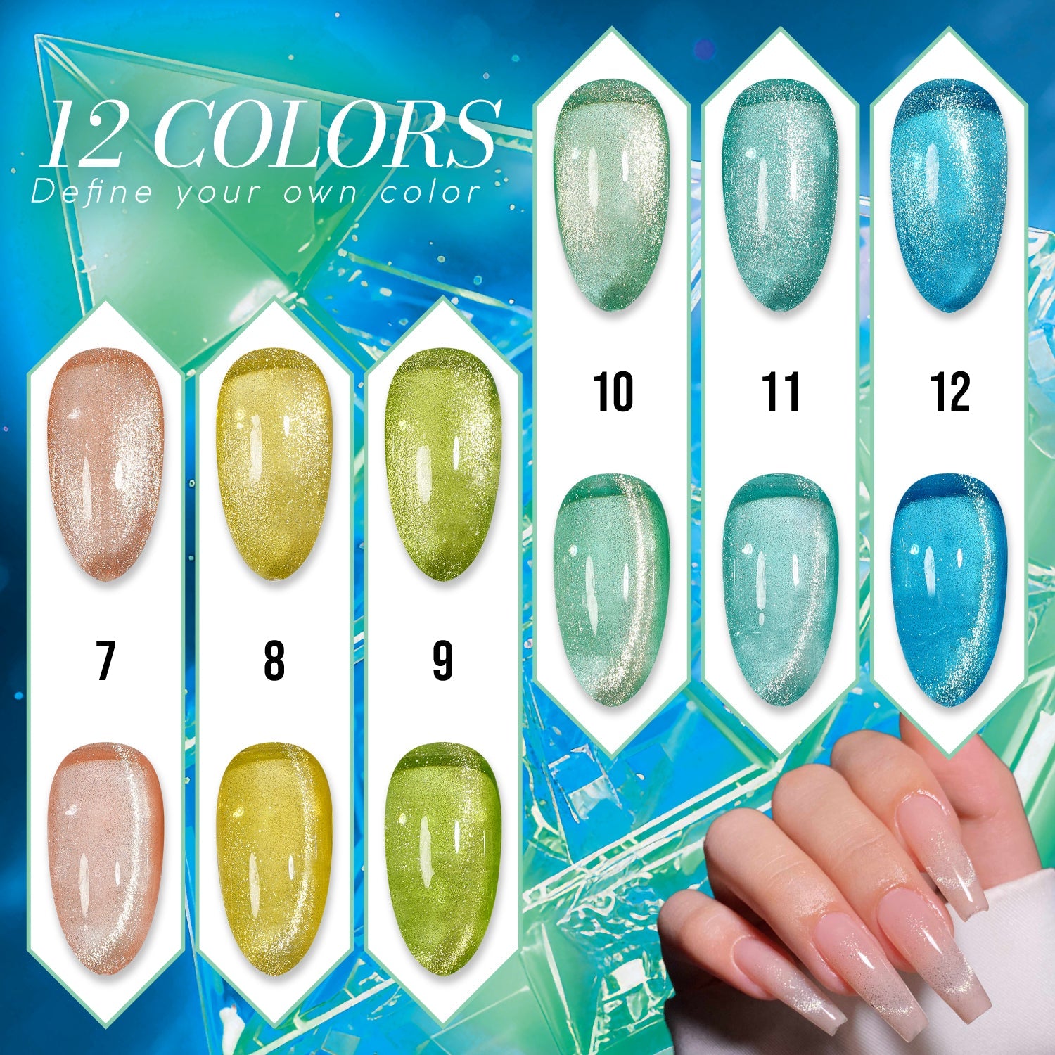 LAVIS Cat Eyes CE6 - 02 - Gel Polish 0.5 oz - Prism Pop Collection