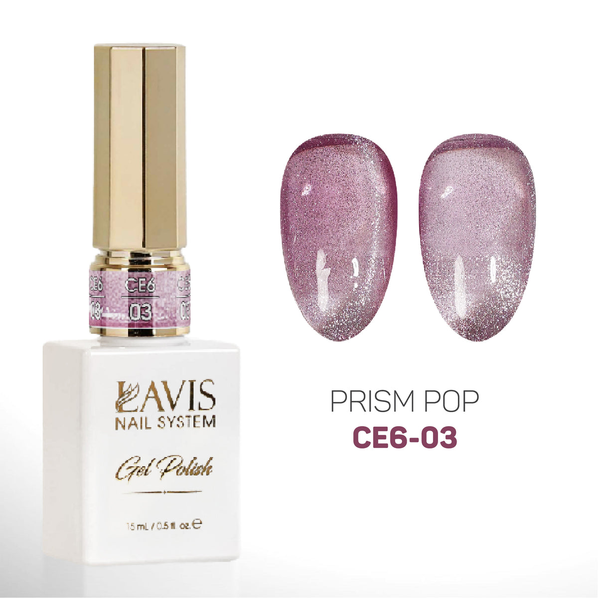 LAVIS Cat Eyes CE6 - 03 - Gel Polish 0.5 oz - Prism Pop Collection