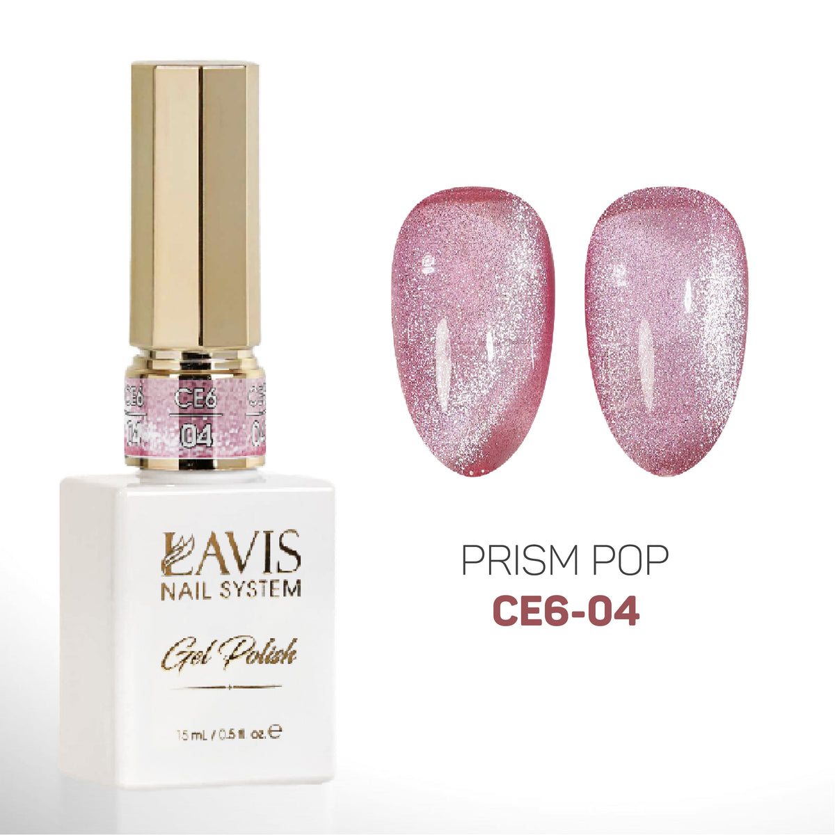 LAVIS Cat Eyes CE6 - 04 - Gel Polish 0.5 oz - Prism Pop Collection