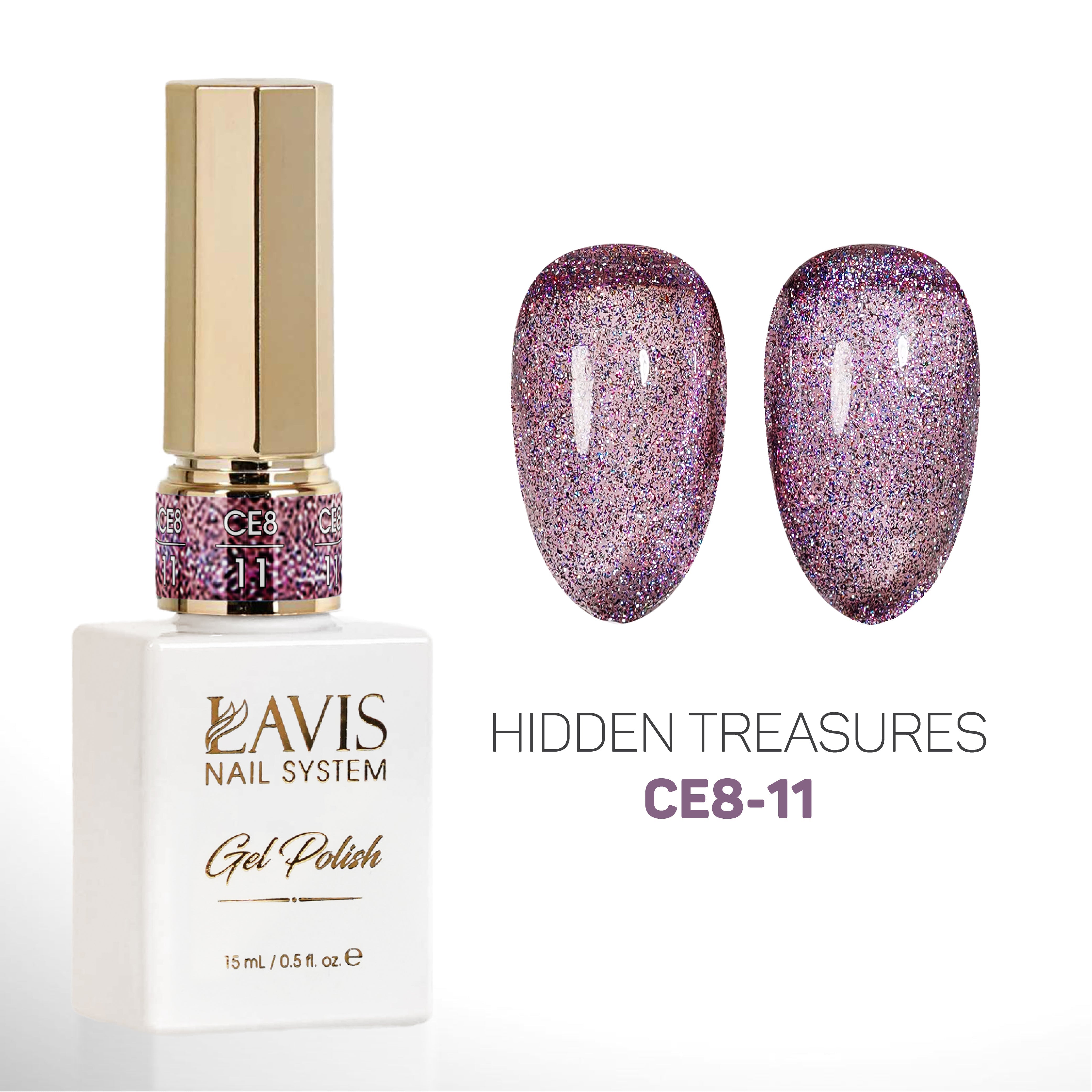 LAVIS Cat Eyes CE8 - 11 - Gel Polish 0.5 oz - Hidden Treasures