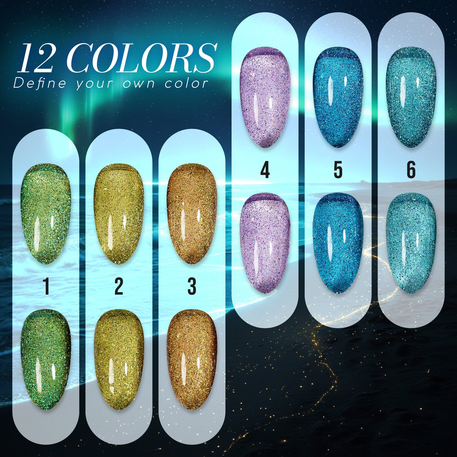LAVIS Cat Eyes CE8 - 08 - Gel Polish 0.5 oz - Hidden Treasures