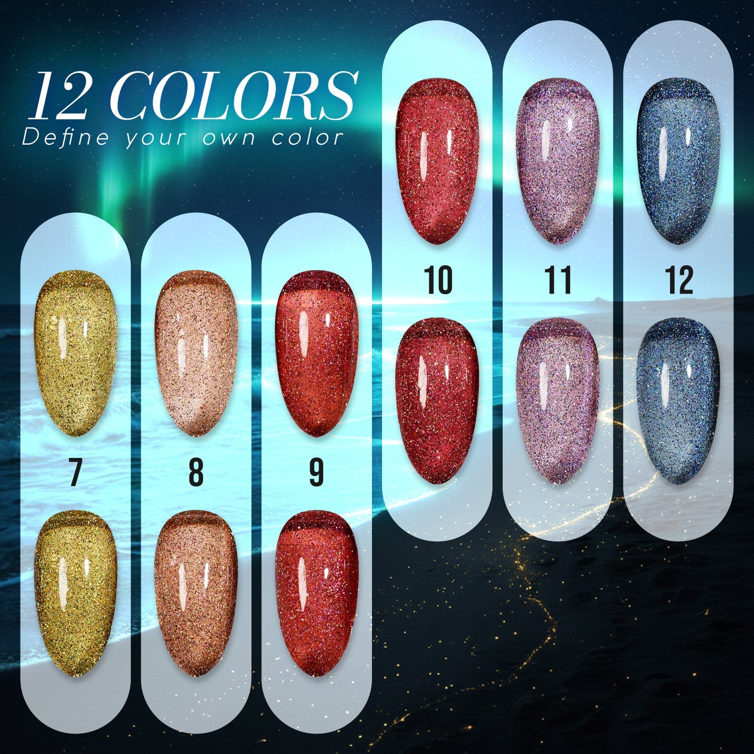 LAVIS Cat Eyes CE8 - 06 - Gel Polish 0.5 oz - Hidden Treasures