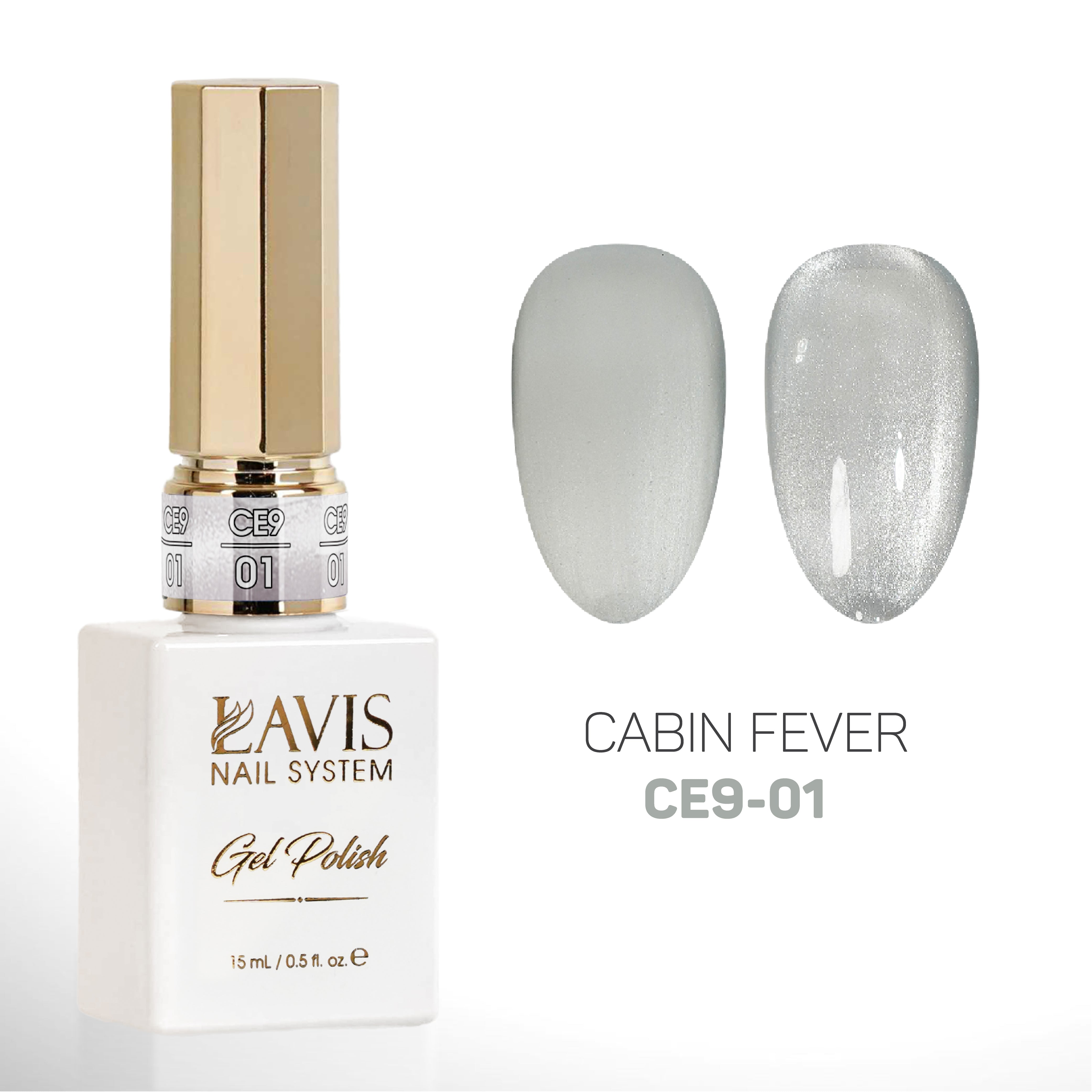 LAVIS Cat Eyes CE9 - 01 (Ver2) - Gel Polish 0.5 oz - Cabin Fever Collection