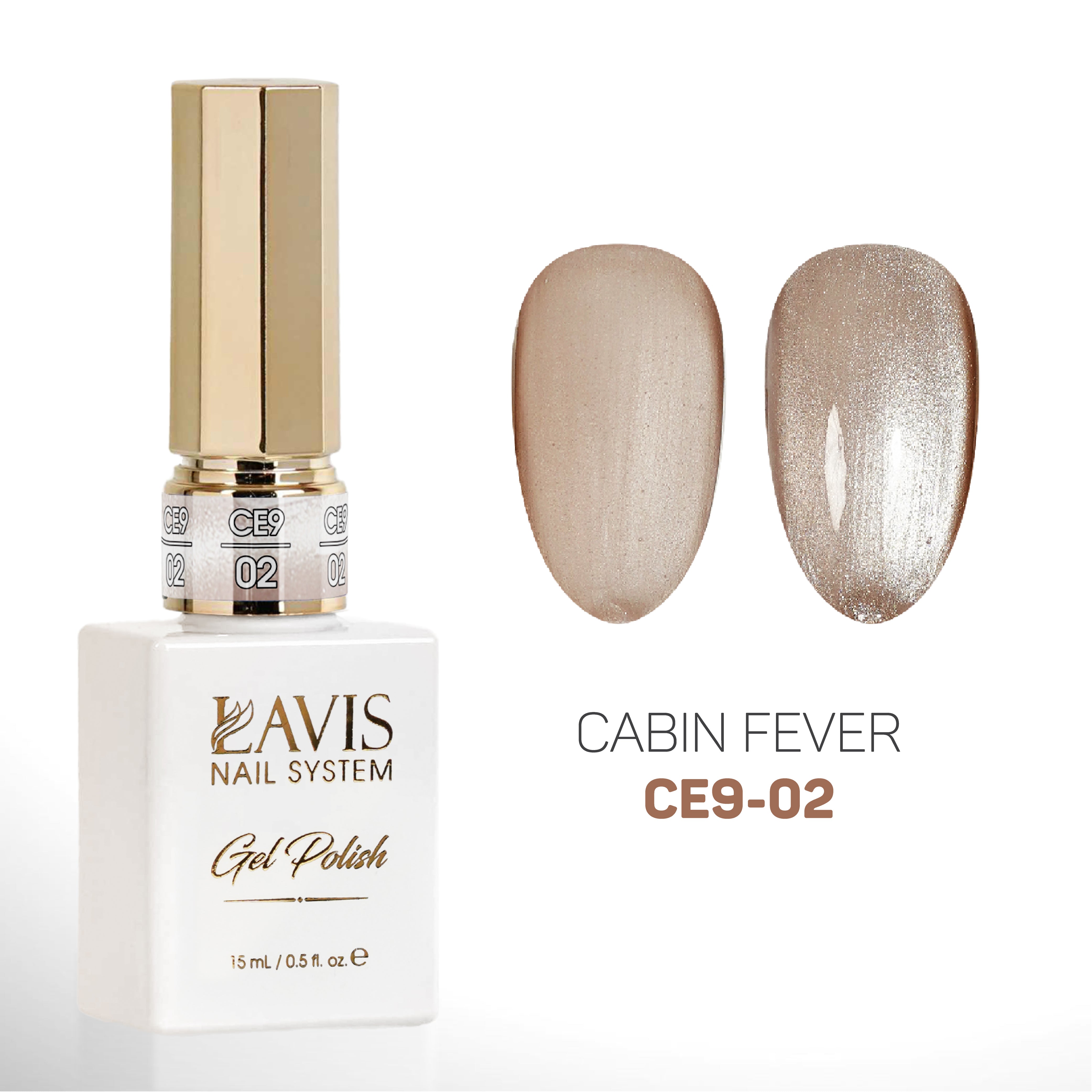 LAVIS Cat Eyes CE9 - 02 (Ver2) - Gel Polish 0.5 oz - Cabin Fever Collection
