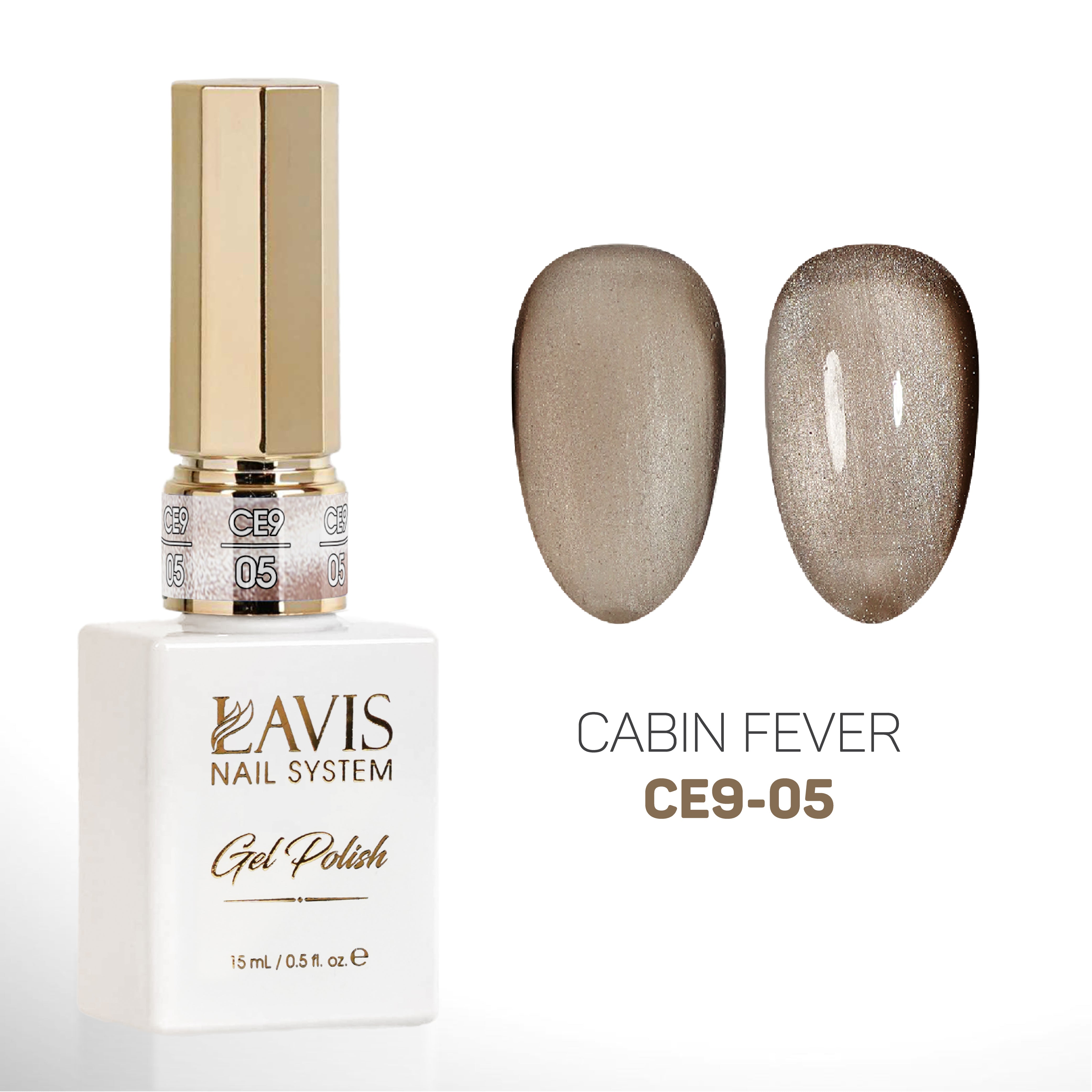 LAVIS Cat Eyes CE9 - 05 (Ver2) - Gel Polish 0.5 oz - Cabin Fever Collection