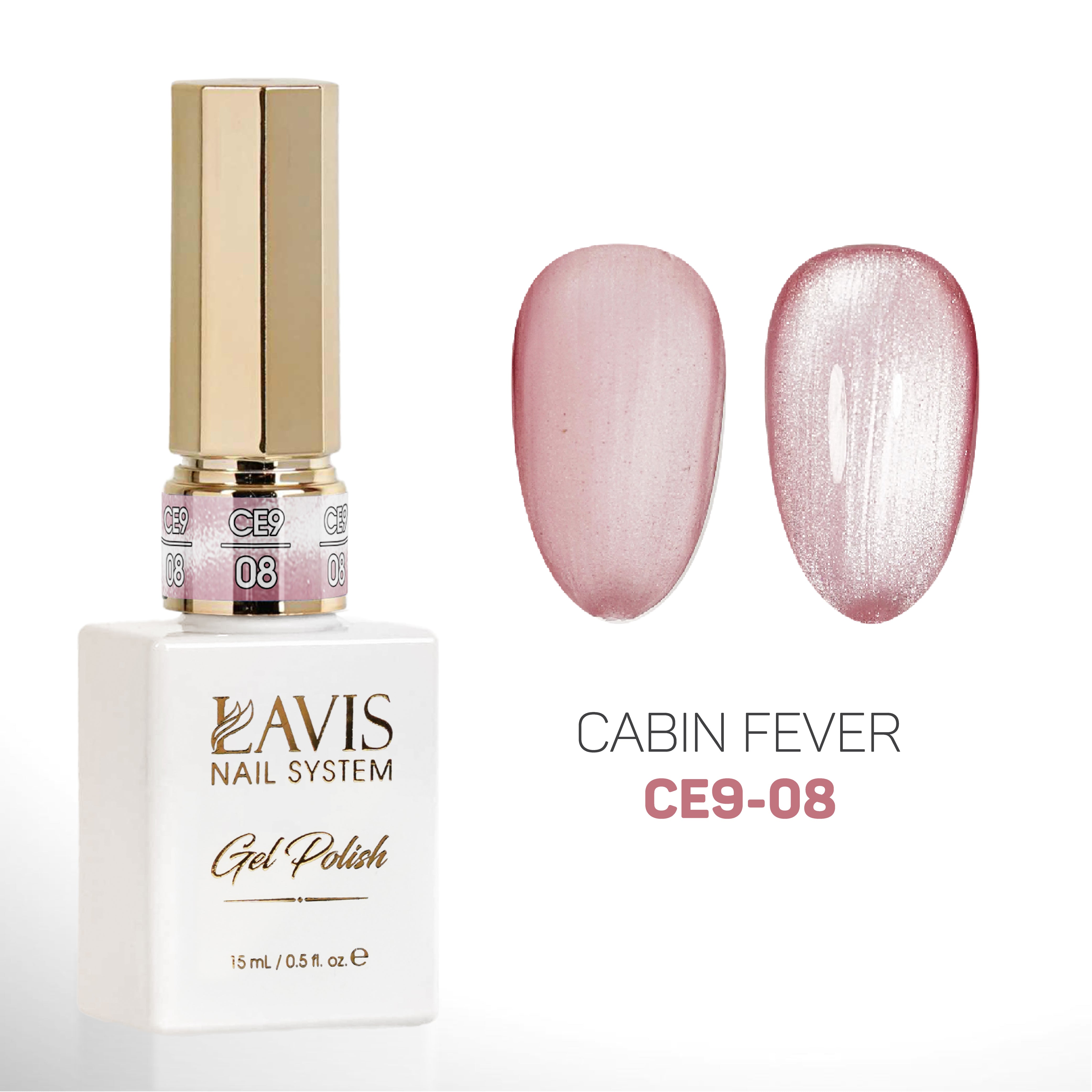 LAVIS Cat Eyes CE9 - 08 (Ver2) - Gel Polish 0.5 oz - Cabin Fever Collection