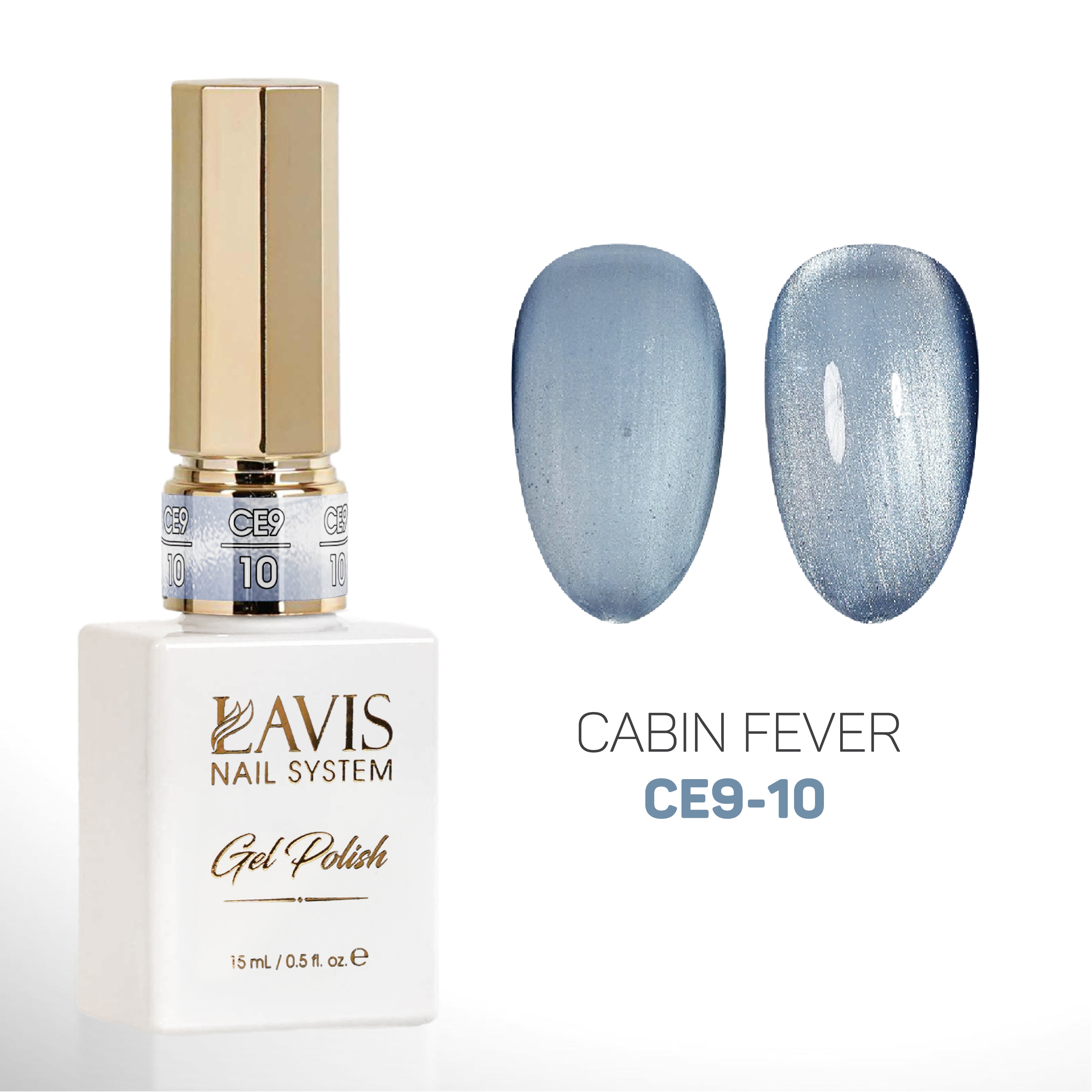 LAVIS Cat Eyes CE9 - 10 (Ver2) - Gel Polish 0.5 oz - Cabin Fever Collection