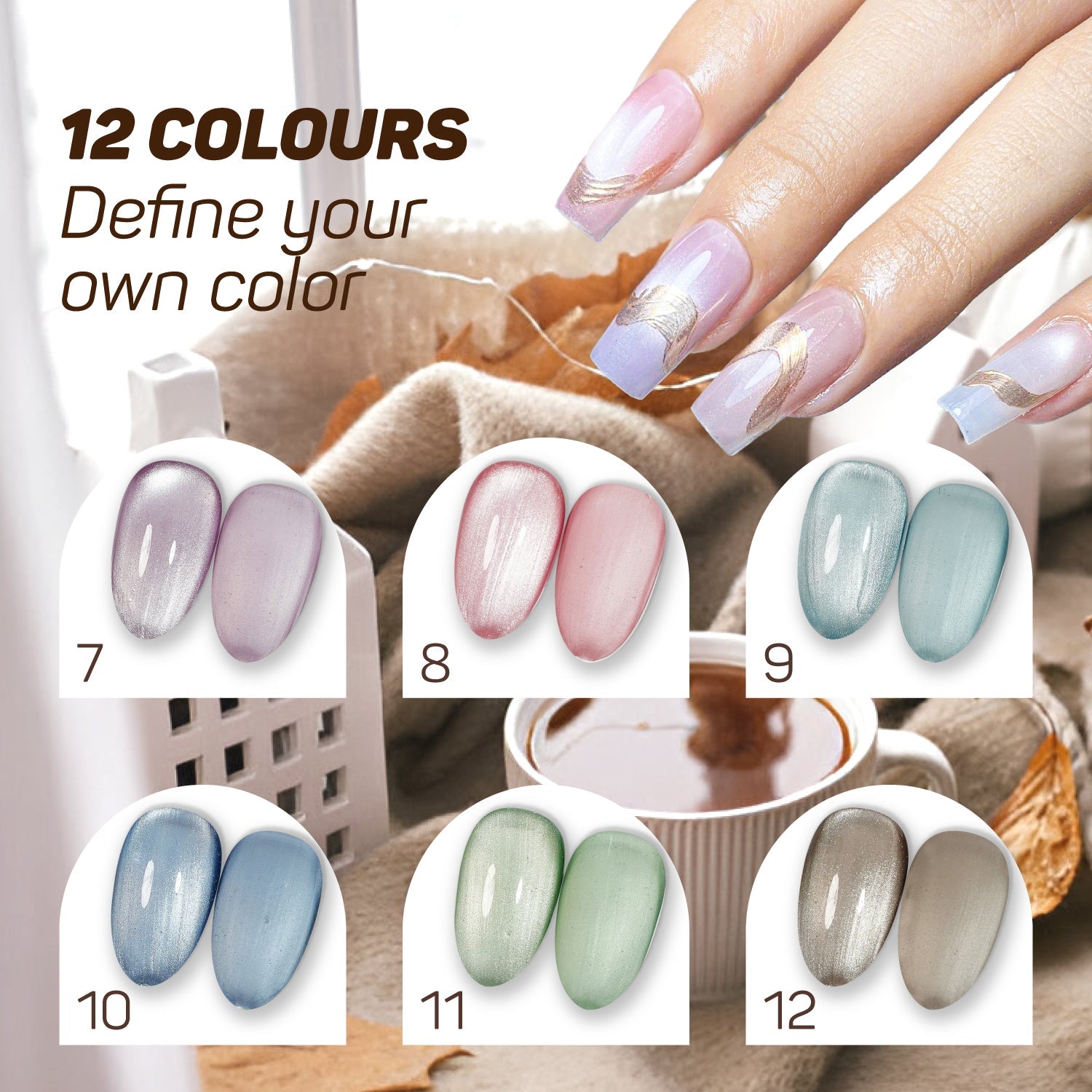 LAVIS Cat Eyes CE9 - 10 (Ver2) - Gel Polish 0.5 oz - Cabin Fever Collection