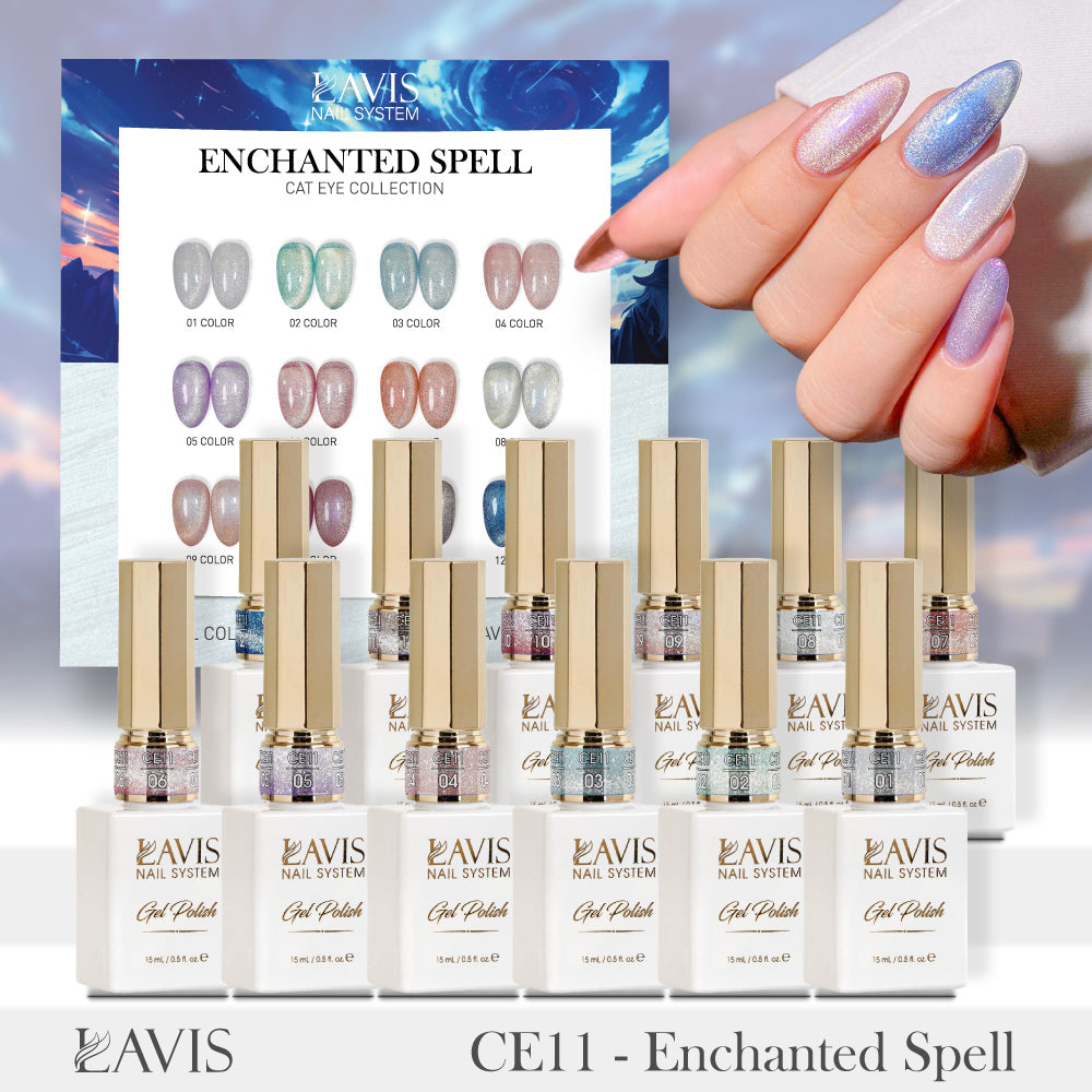 SNS Pro 4 in 1 Set 48 Colors Dip & Acrylic, Gel & Lacquer (Velvet Season, Twilight Frost, Burgundy Night or Cashmere Mood) + FREE 48-Color Sample Book + FREE LAVIS Cat Eye Set 12 Colors (Random)