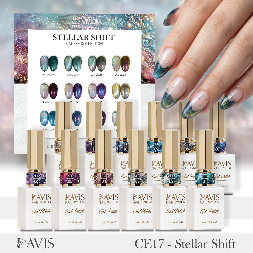 SNS Pro 4 in 1 Set 48 Colors Dip & Acrylic, Gel & Lacquer (Velvet Season, Twilight Frost, Burgundy Night or Cashmere Mood) + FREE 48-Color Sample Book + FREE LAVIS Cat Eye Set 12 Colors (Random)