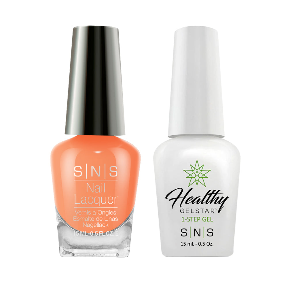 SNS Gel Nail Polish Duo - CS13 Thai Tea - Coral Colors by SNS sold by DTK Nail Supply