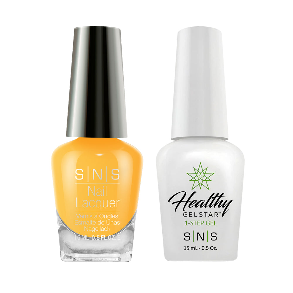 SNS Gel Nail Polish Duo - CS15 Banana Taffy - Yellow Colors by SNS sold by DTK Nail Supply