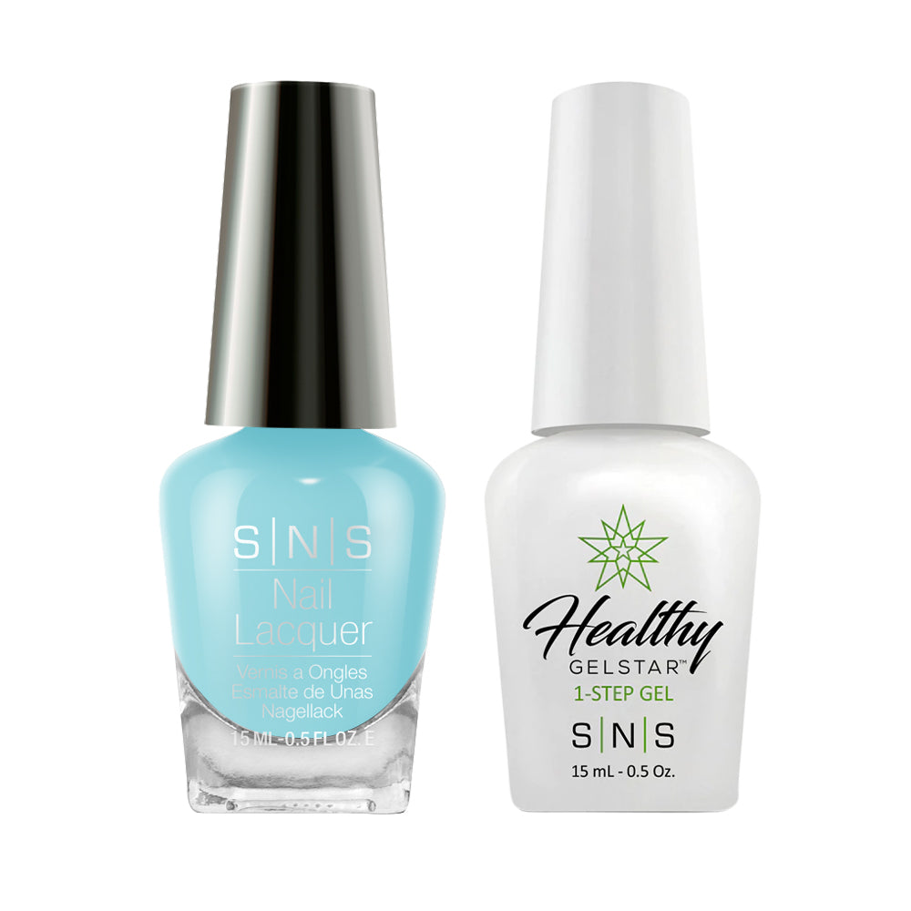 SNS Gel Nail Polish Duo - CS17 Blue Baby Whales - Blue Colors by SNS sold by DTK Nail Supply