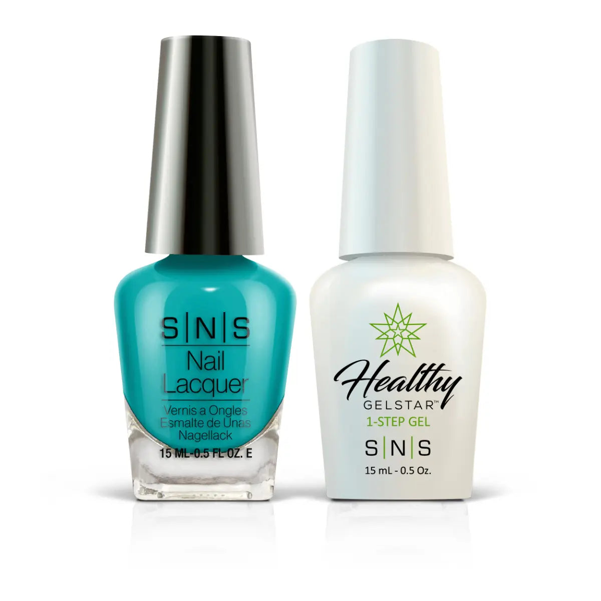  SNS Gel Nail Polish Duo - CY12 Shoreview Blue - Blue, Turquoise Colors by SNS sold by DTK Nail Supply