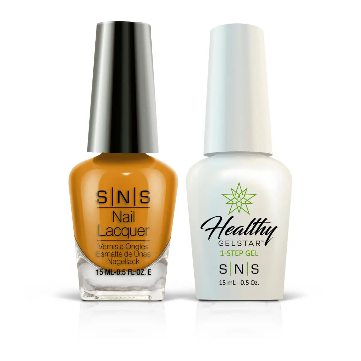 SNS Gel Nail Polish Duo - CY15 Hold The Mustard - Yellow Colors by SNS sold by DTK Nail Supply