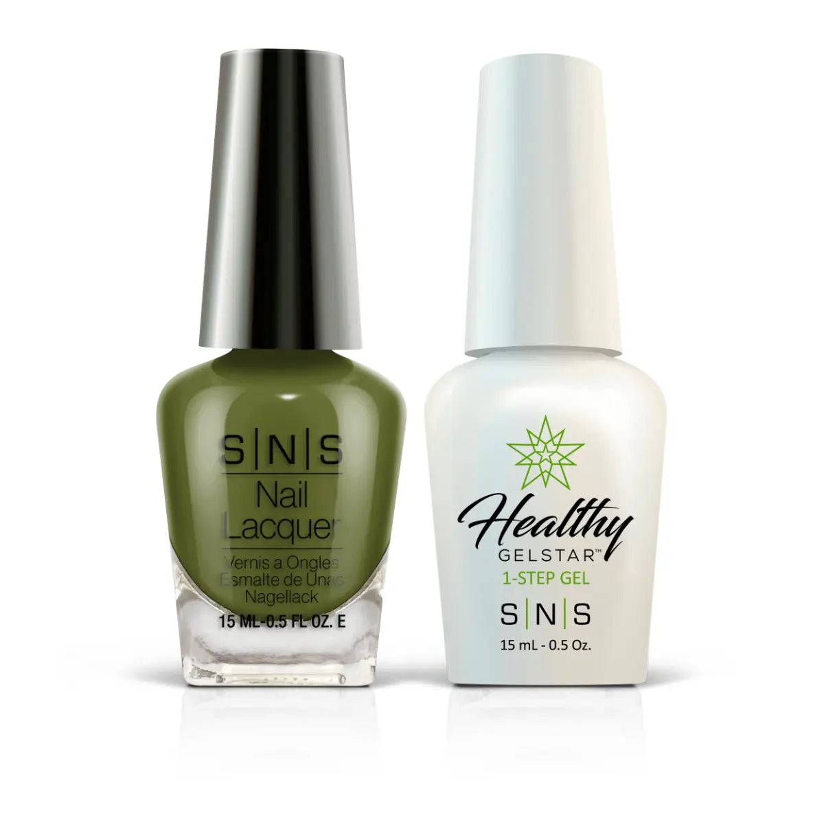 SNS Gel Nail Polish Duo - CY16 Olive New York - Green Colors by SNS sold by DTK Nail Supply