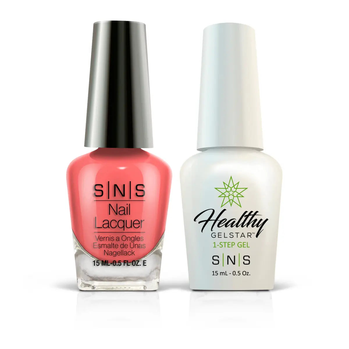  SNS Gel Nail Polish Duo - CY19 Powder Room Pink - Pink, Red Colors by SNS sold by DTK Nail Supply