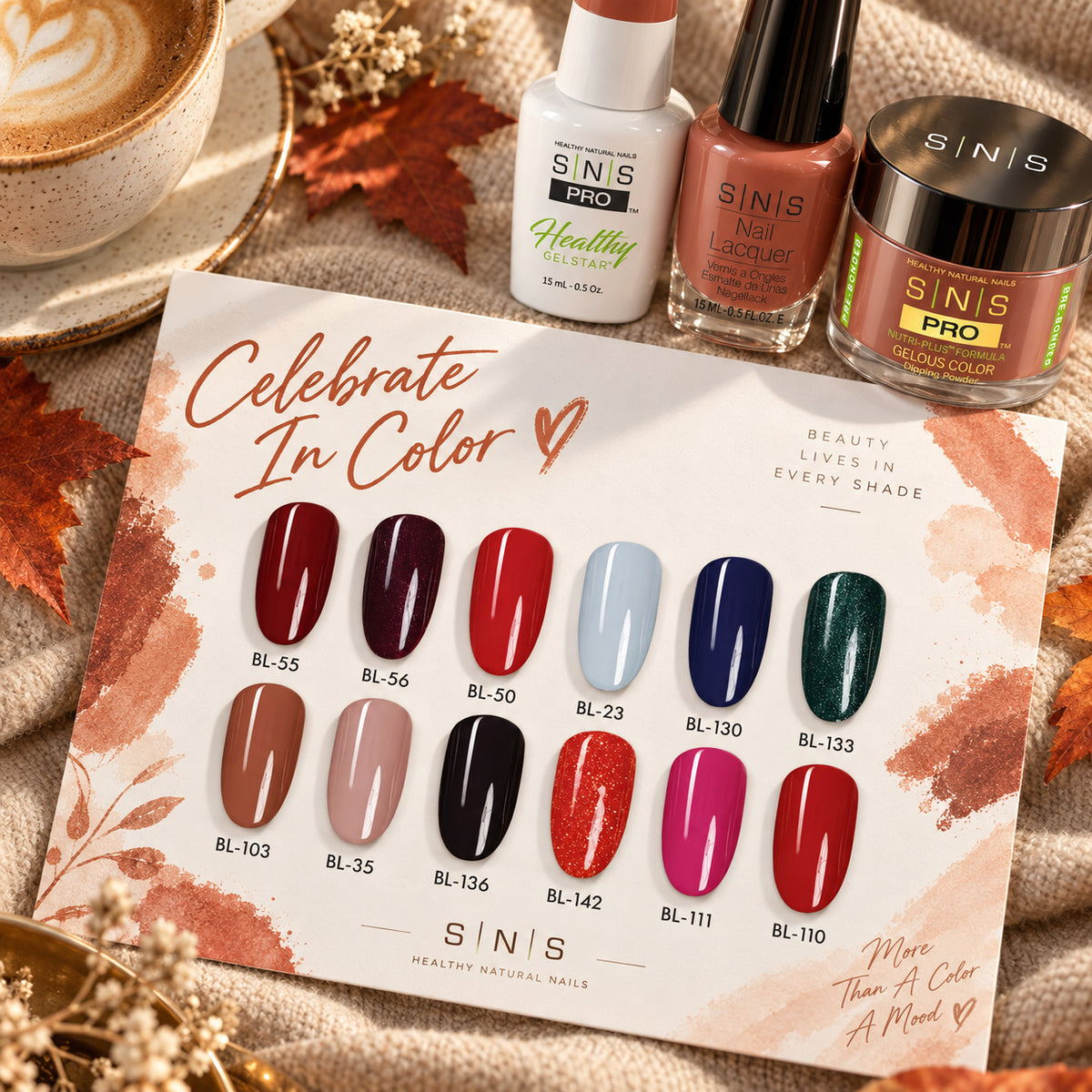SNS Celebrate In Color Collection - 4in1 - 12 Colors