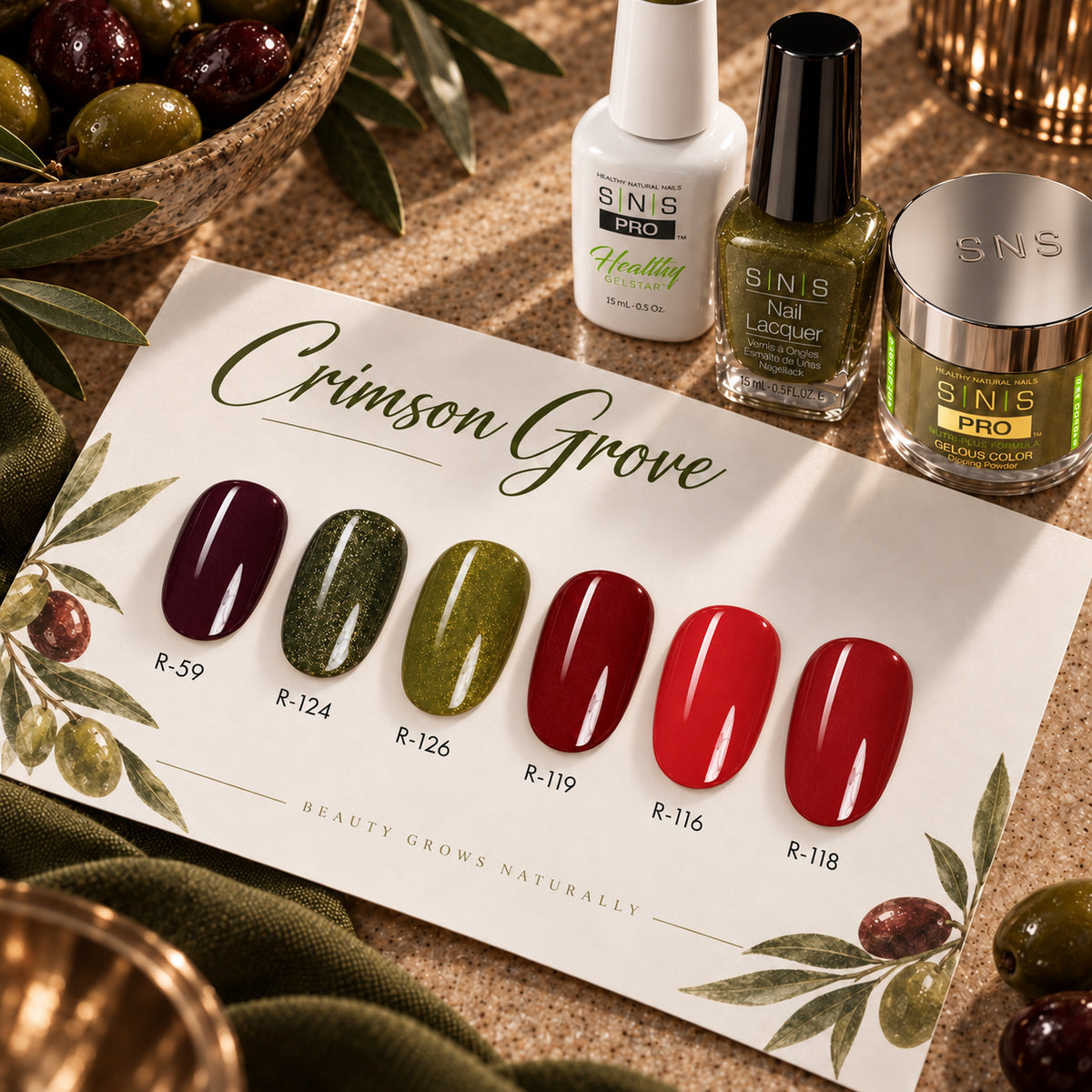 SNS Crimson Grove Collection - 4in1 - 6 Colors