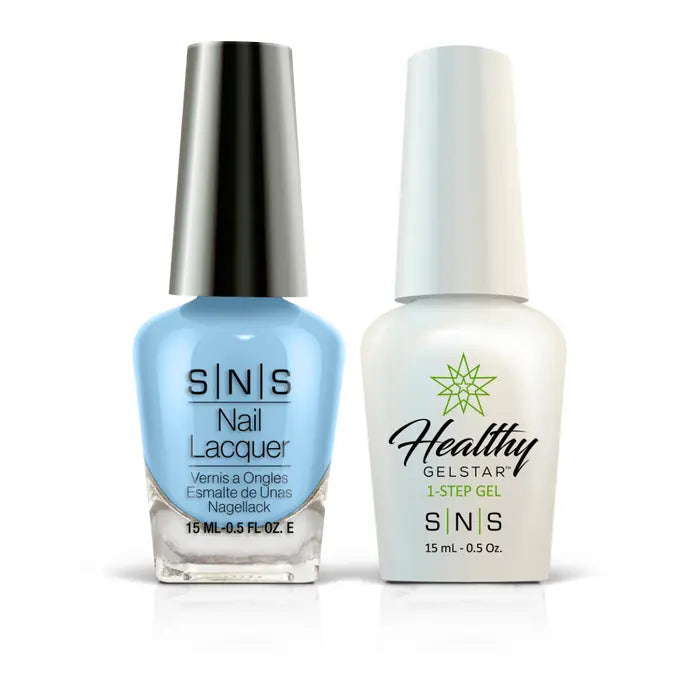 SNS Gel Nail Polish Duo - DR13 Celestial Blue - Blue Colors by SNS sold by DTK Nail Supply