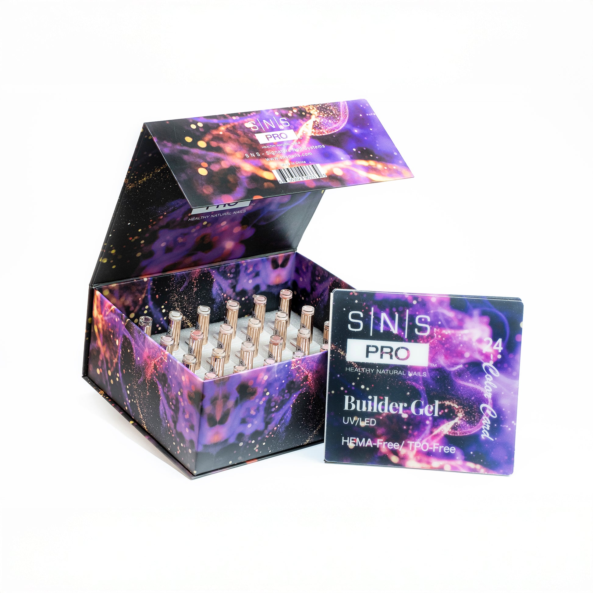 SNS Builder Gel In The Bottle - Set 24 Colors - HEMA-Free/TPO-Free - 0.5oz