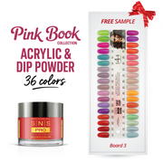 SNS Pro Dipping & Acrylic Powder - Set 36 Colors - Board 03 Pink Collection (073 - 108)