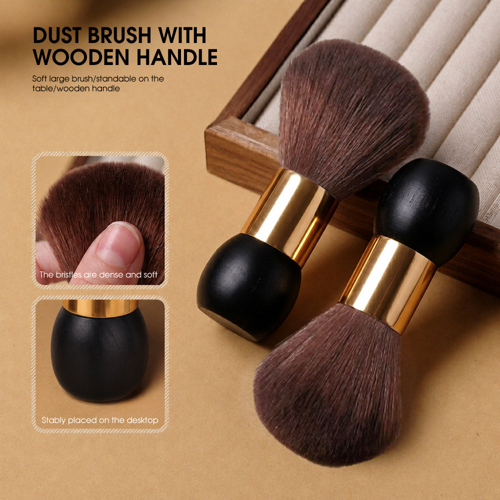 Dust Brush With Wooden Handle