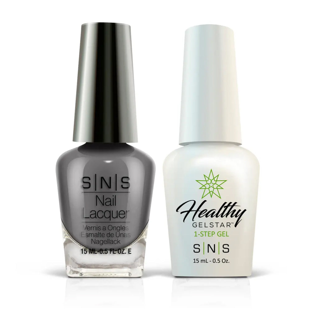 SNS Gel Nail Polish Duo - EE06 High School Sweetheart - Gray Colors by SNS sold by DTK Nail Supply