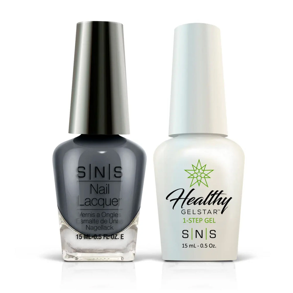 SNS Gel Nail Polish Duo - EE09 Marriage Material - Gray Colors by SNS sold by DTK Nail Supply
