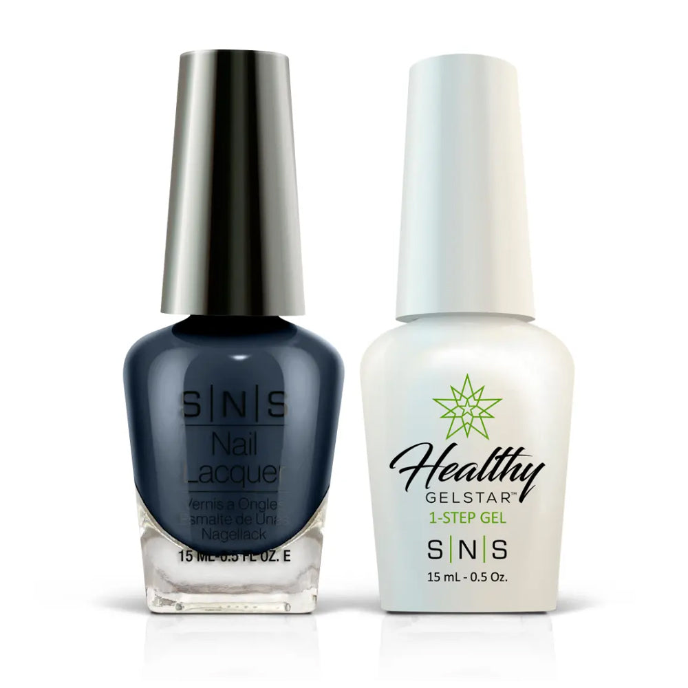 SNS Gel Nail Polish Duo - EE12 Heart Skips A Beat - Blue Colors by SNS sold by DTK Nail Supply