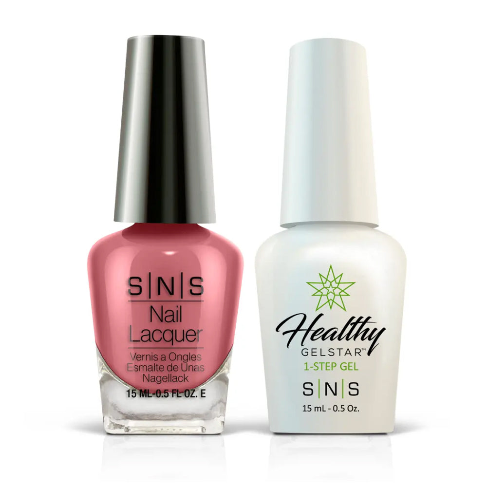 SNS Gel Nail Polish Duo - EE16 Swept Away - Pink Colors by SNS sold by DTK Nail Supply