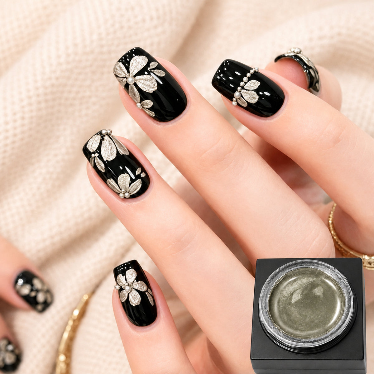 Emboss Gel Polish Nail Art - Gold - 15g