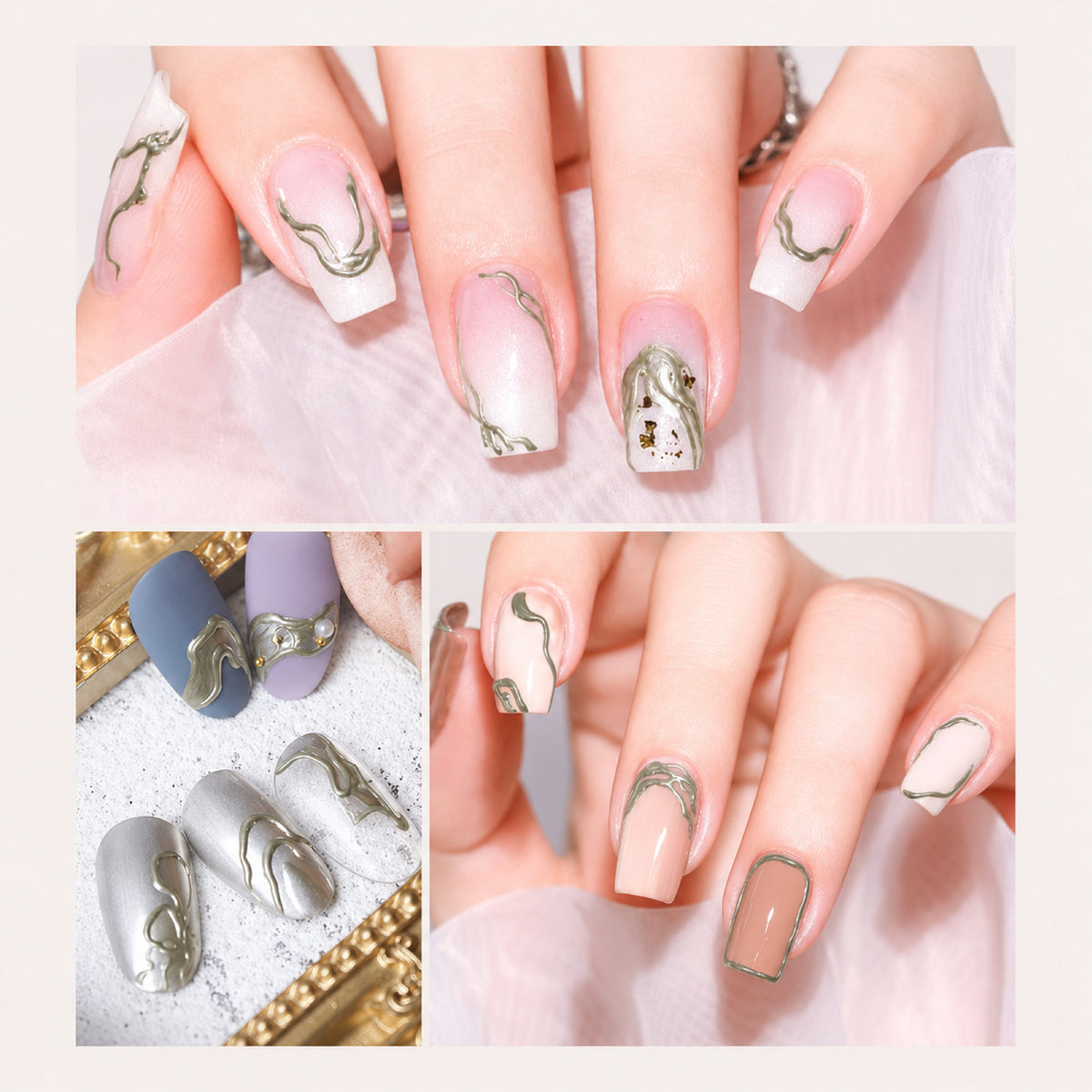 Emboss Gel Polish Nail Art - Gold - 15g