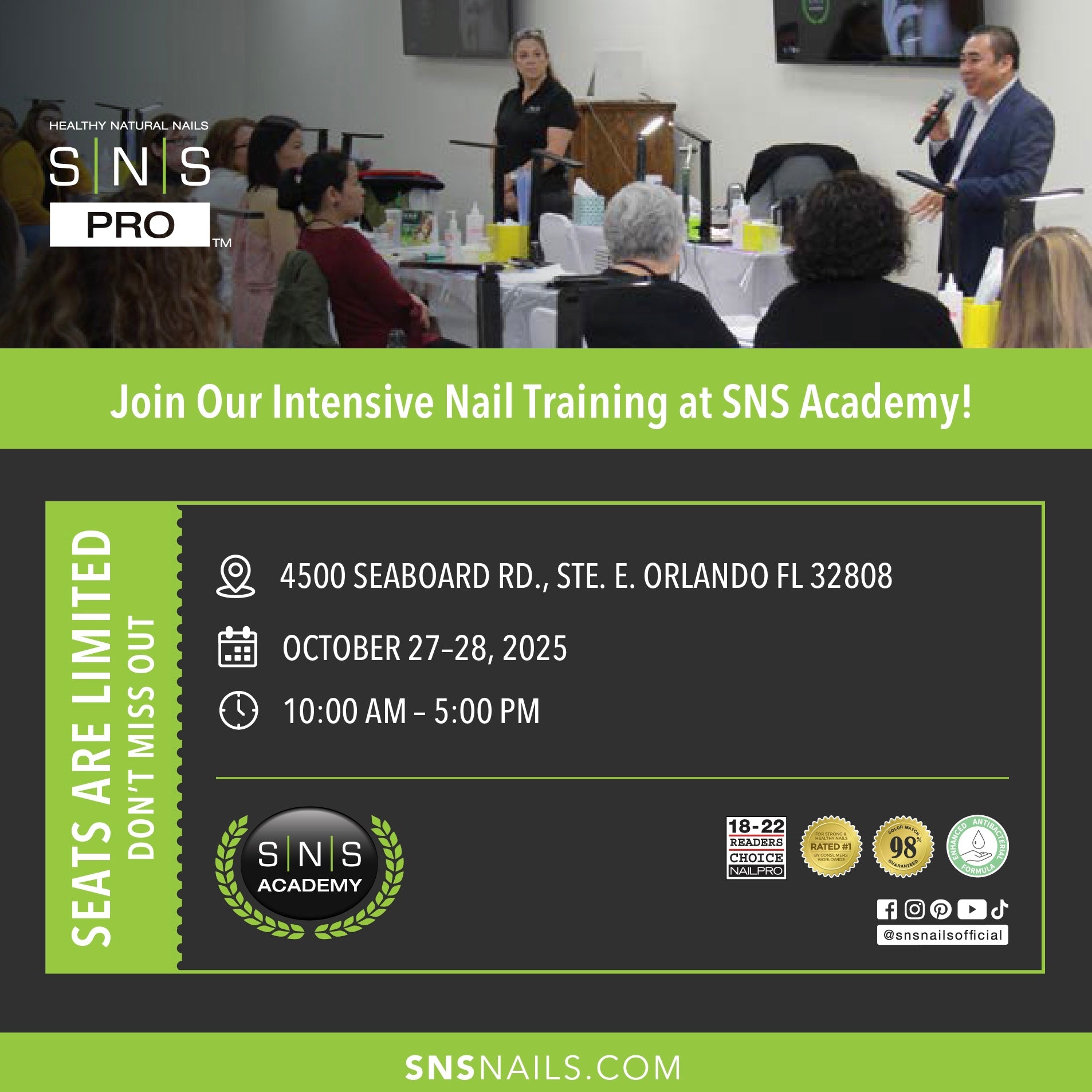 Join Our Intensive Nail Training at SNS Academy!