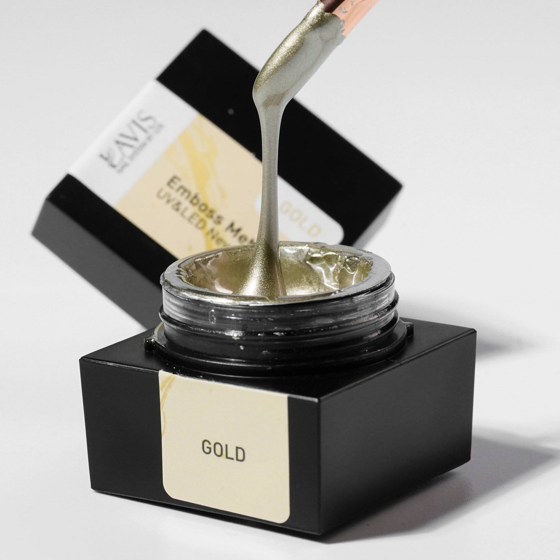 Emboss Gel Polish Nail Art - 0.5oz Gold