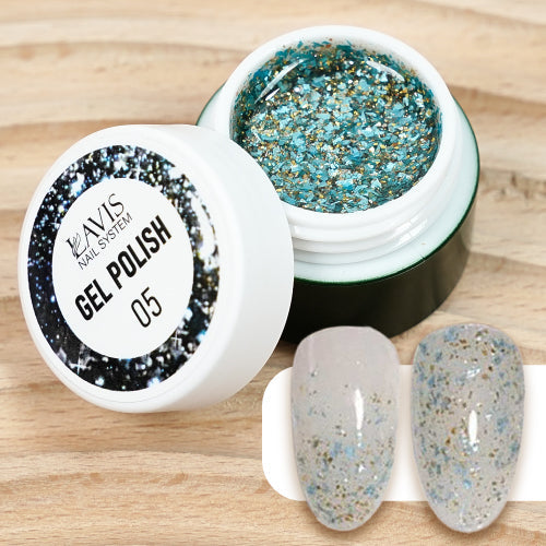 LAVIS Nail Art Glitter - Gel Polish 05