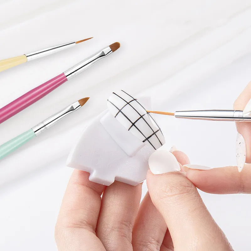 6pcs Nail Art Brushes Set Gel Polish